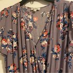 Umgee Purple Floral Ruffle Floral Jumpsuit Sz Small Photo 3