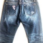 Anoname Chloe Crop Boyfriend Denim Blue Jeans Size 27 Distressed mid rise Y2K Photo 8