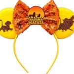 Disney Lion King Akuna Matata Timón and Pumba Minnie Mouse ears headband Gold Photo 0
