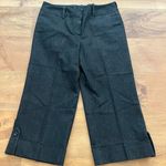 Larry Levine Women's Size 4 Stretch Capris Cropped Dress Pants Black NWOT Photo 0