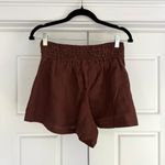 Anthropologie  The Somerset Linen Edition Shorts NWT, Sepia Brown - Small Photo 2