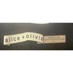 Alice + Olivia  Satin Pull-on Pleated Elegant Wide Leg Pant Pockets Women's 0 Photo 2