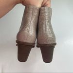 Kaanas  Amarone Croc-Embossed Texan Booties Size 6 Photo 3