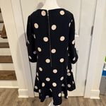 Kate Spade New York Navy Polka Dot Spotlight Flounce Dress Women's Size 12 Photo 2