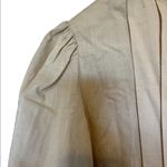 Vintage cottage core beige long sleeve pleated dress measurements in pictures Size undefined Photo 3