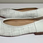 Frye Ballet Flats Shoes Claire Woven Soft Leather White 8.5 M FR40328-WHFT Photo 4