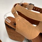 OTBT  Brown Leather Lee Heeled Sandals Size 7.5 Photo 7