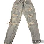 Levi's Loose Fit Straight Leg Denim Jeans Size 8 reg medium Blue Ripped Photo 0