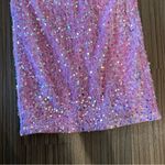 ASOS NWOT pink sequin glitter wide leg pants Photo 12