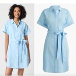 Madewell J Crew Factory Linen Blend Shirt Dress Size Small Photo 1