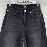 BDG ‎ Cowboy Jeans Black Stretch Denim Straight Leg High Rise Women’s Size 24 Photo 2