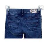 Diesel Jeans Getlegg Slim Skinny Low Waist Womens 27 Distressed Whiskered Grunge Photo 2