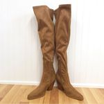 Marc Fisher Brown Suede Over The Knee Boot Chunky Block Heel Western Size 9 New Photo 3