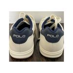 Polo Ralph Lauren Womens Court 100 Beige Gray Navy Sneakers Size 6 Photo 1