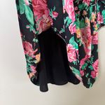 For Love & Lemons  “June” Dark Floral long Sleeve Open Back Mini Dress sz XS Photo 10