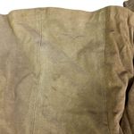 Vintage Suede Tan Open Front Pocket Jacket Puff Sleeve Womens Juniors 9 10 Photo 14