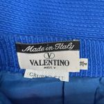 VALENTINO Miss V Pencil Skirt Womens 4 Office Siren Professional Work Chic Event Blue Photo 8