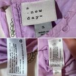 A New Day  Lavendar Purple Puff Sleeve Boxy Eyelet Blouse Light Pink Purple S Photo 8