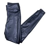 A New Day Black Lined Faux Leather Zippered Leg Leggings Pants XS Photo 1