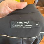 Tribal Stretch Black Blazer Women’s Size 14 Photo 4