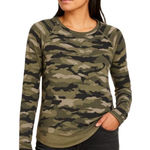 Evereve  Camo‎ Print Long Sleeve Thermal Top Size M Photo 0