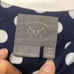 Anthropologie Vanessa Virginia Blue Polka Dot Pin Up Style Dress Womens 0 Retro Empire Waist Photo 4