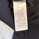 Madewell NWT Smock Waist and Cuff Long-Sleeve Stretch Knit Black Top~Medium 🧡 Photo 9