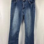 Angels Womens Mid Rise Straight Leg Jeans Size 10 Ramie Blend Blue Denim Photo 1
