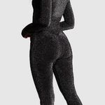 Victoria's Secret Victoria Secret Long-Sleeve Square Neck onsie jumpsuit Pure Black Blind XXL NWT Photo 1