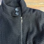 Luii Women's Wool Blend Black Knit Sweater Dress Zip Front High Collar ~ XL 💚🍄 Photo 6