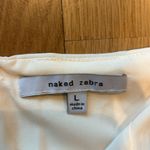 Naked Zebra Jumpsuit Wide Leg White Lace Large Photo 2