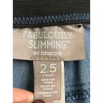 Chico’s Fabulously Slimming Cropped blue jeans, size 2.5 crop/ 14 Photo 2