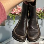 Tsonga Brown Leather Boots Ankle Booties Womens 38 7.5 South Africa Embroidered Photo 9