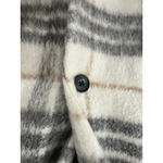 BCBGMAXAZRIA  M Plaid Faux Fur Shaggy Coat Winter Sophistication Midi Jacket Photo 3