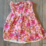 Floral Pink and Purple Women's Romper Size M Photo 0