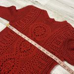 Free People Rosalind Burnt Orange Crochet Long Sleeve Dress Size Small Photo 6