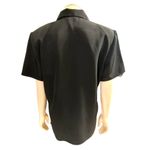 a.n.a Polyester Black Button Up Short Sleeve Blouse Size S Photo 4