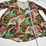 Show Me Your Mumu  Mal Top‎ Pink Green Paisley Womens Size Small Long Sleeve NEW Photo 8