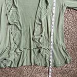 🦋 Blue Time Mint Green Mid Sleeve Ruffle Cardigan Lightweight Spring XL Photo 5