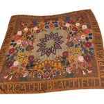 Ellen Tracy VTG  “America the Beautiful” Silk Scarf Photo 0