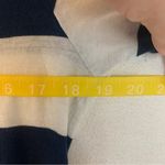 Rollas womens medium short sleeve shirt blue and white stripe casual basic Photo 9