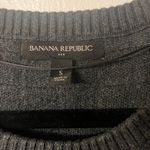 Banana Republic Short Sleeve Womens Charcoal Gray Sweater Dress Sz Small Photo 4