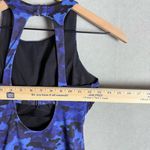 Athleta Women’s Blue and Black Camo High Neck Tankini Swim Top size 32D/DD Photo 8