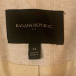 Banana Republic  14 Cream/tan Linen blend Blazer Double Breasted Suit Jacket Photo 1