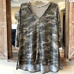 Entro Camo Hoodie Dress Knit Green  Comfy Womens Small Photo 1