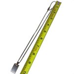  Sterling Silver Diamante Pattern Sherryline Pendant Gucci Necklace w Box Photo 9