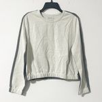 Dolan Left Coast Anthro Metallic Silver Shine Boxy Sweatshirt, Size L, NEW Gray Size L Photo 4