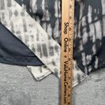 H by Halston Blouse 12 Gray Tie Dye Asymmetrical Hem Pleats Layered Neutral Chic Photo 6