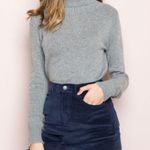 Brandy Melville Juliette Corduroy Navy Blue Mini Skirt Photo 0