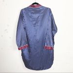 SLEEP club satin pinstripe night shirt Size M Photo 2
